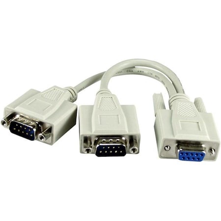 Qvs QVS CC317Y 8 in. Serial DB9 Female to DB9 Male Splitter CC317Y